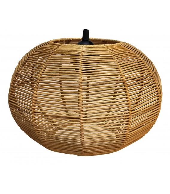 LAMPARA DE TECHO ESFERA EN RATAN NATURAL TRENZADO MDMHOGAR