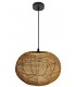 LAMPARA DE TECHO ESFERA EN RATAN NATURAL TRENZADO MDMHOGAR