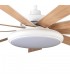 VENTILADOR TECHO SILENCIOSO ASPAS REVERSIBLES MADERA HAYA Y BLANCO