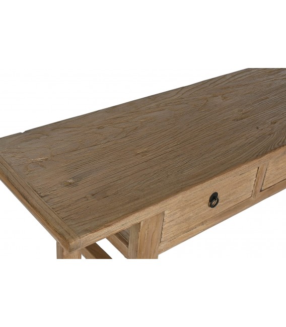 CONSOLA DE ENTRADA MUY GRANDE MADERA OLMO NATURAL