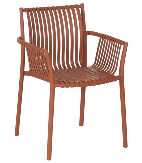 SILLON DE COMEDOR COMODO APILABLE EXTERIOR POLIPROPILENO CALDERO