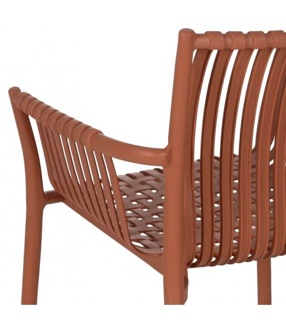 SILLON DE COMEDOR COMODO APILABLE EXTERIOR POLIPROPILENO CALDERO