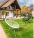 SILLON EXTERIOR 80 X 71 X 83 PALULA ACERO Y RATAN SINTETICO NEGRO