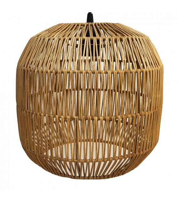 LAMPARA DE TECHO FAROLILLO RATAN NATURAL TRENZADO