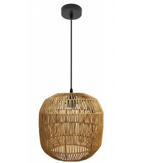 LAMPARA DE TECHO FAROLILLO RATAN NATURAL TRENZADO