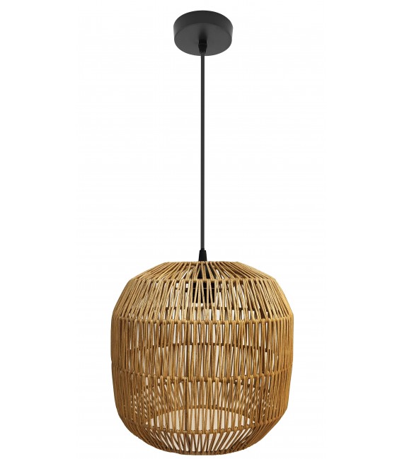 LAMPARA DE TECHO FAROLILLO RATAN NATURAL TRENZADO