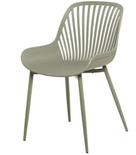 SILLA COMODA Y ORIGINAL METAL Y POLIPROPILENO VERDE