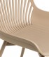 SILLA COMODA Y RESISTENTE METAL Y POLIPROPILENO BEIGE