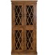 VITRINA 4 PUERTAS MADERA MACIZA DE MANGO TEÑIDA COLOR NOGAL
