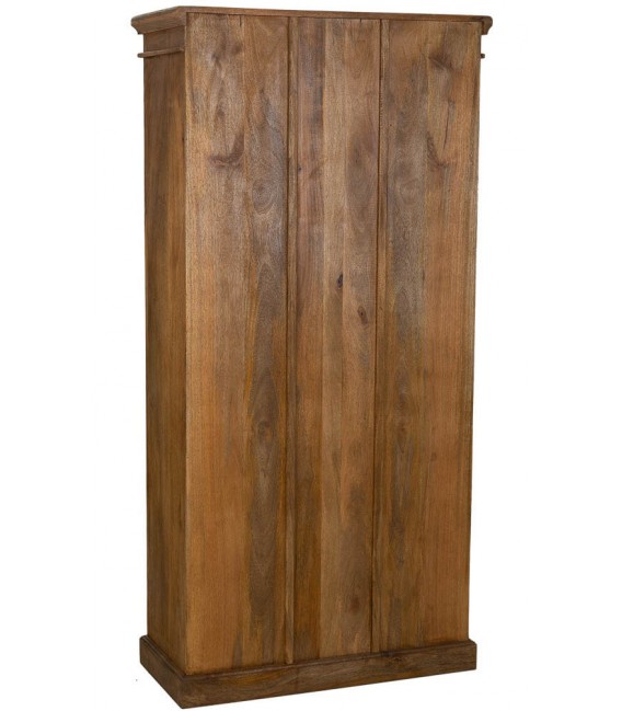 VITRINA 4 PUERTAS MADERA MACIZA DE MANGO TEÑIDA COLOR NOGAL