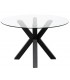 Mesa de comedor redonda cristal templado