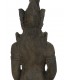 Figura alta diosa javanesa cemento, bronce antiguo