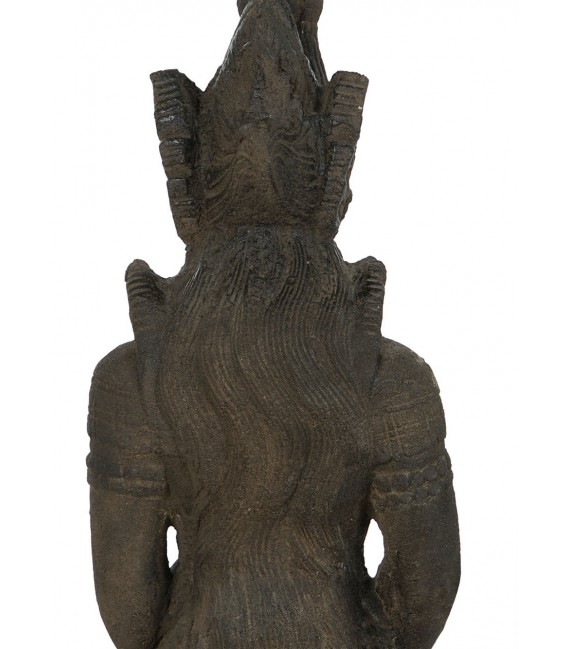 Figura alta diosa javanesa cemento, bronce antiguo