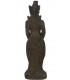 Figura alta diosa javanesa cemento, bronce antiguo