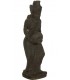 Figura alta diosa javanesa cemento, bronce antiguo