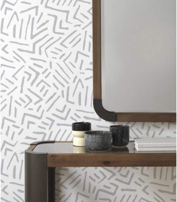 Espejo vertical estilo industrial en madera natural y metal