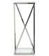 Pedestal acero inoxidable y cristal