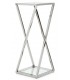 Pedestal acero inoxidable y cristal