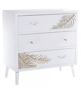 Cómoda pequeña con 3 cajones de estilo art decó chic