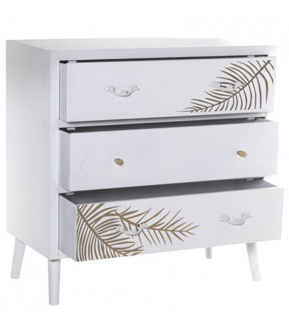Cómoda pequeña con 3 cajones de estilo art decó chic