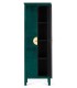 Armario alacena estilo oriental verde craquelado tirador dorado.
