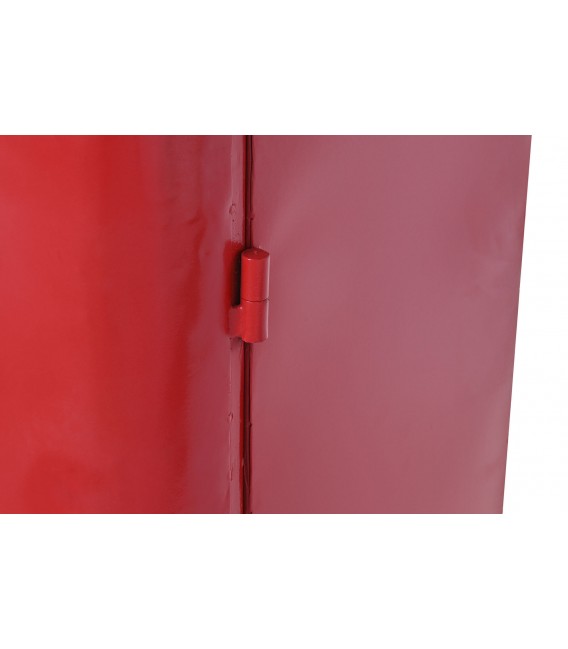 MUEBLE BAR 70 X 44 X 151 GOSTADO METAL ROJO Y BLANCO