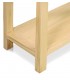 Consola de entrada 2 cajones madera maciza de mindi acabado natural,