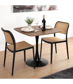 Mesa de comedor cuadrada pequeña para cocina