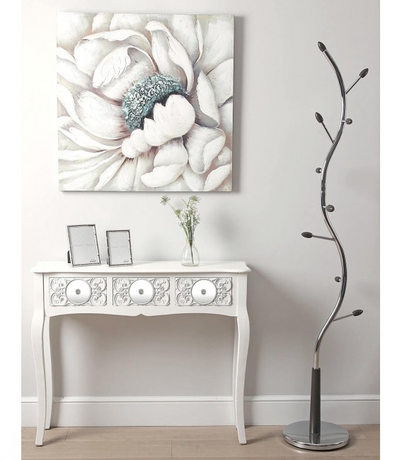 Consola de entrada estilo romântico poco fondo para halls o pasillos.