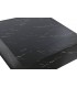 Mesa de centro cuadrada imitando mármol negro elegante