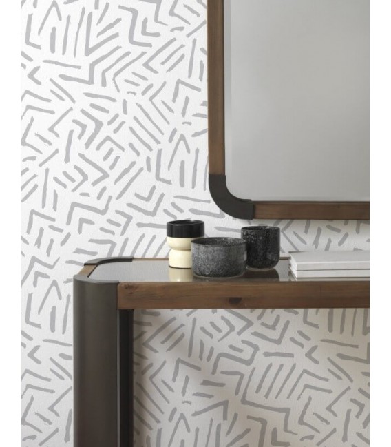 Consola de entrada estilo industrial madera patas metal gris