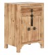 Mesita de noche estilo oriental madera de abeto natural mdmhogar