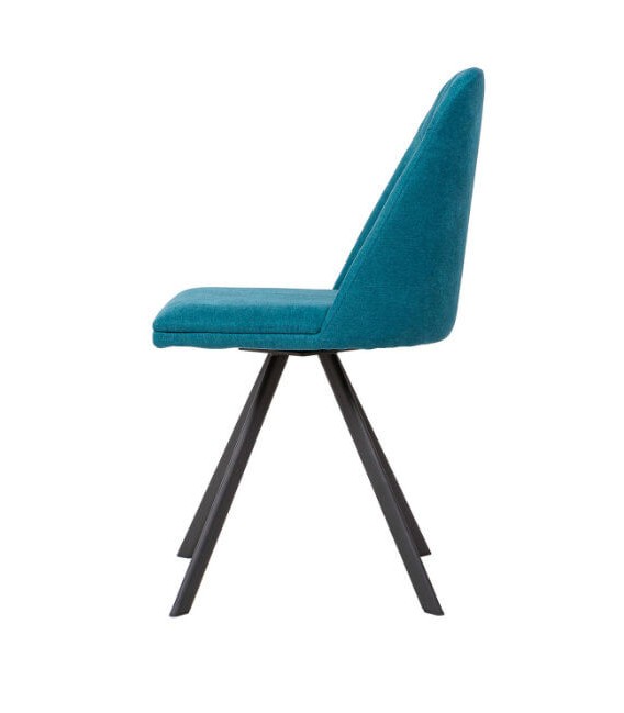 Silla tapizada asiento giratorio con sistema retorno diseño original.