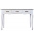 Mesa escritorio de estilo romántico, blanca coordinada