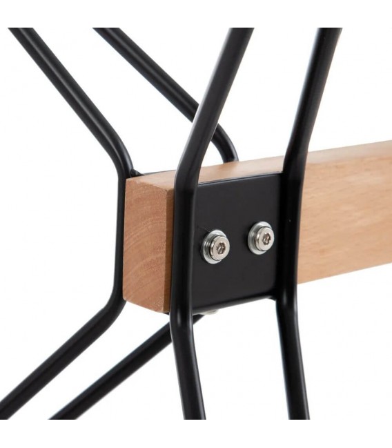 Mesa de comedor de estilo industrial pequeña cristal