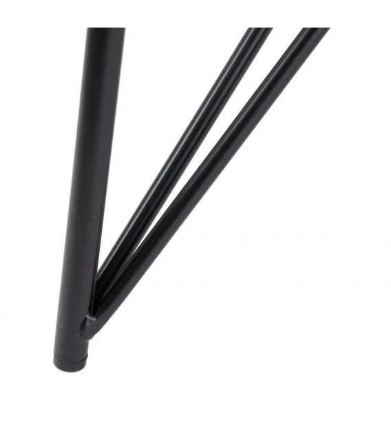 Mesa de comedor de estilo industrial pequeña cristal