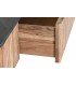 Mesa de centro rectangular 1 cajón ,madera acacia mármol negro