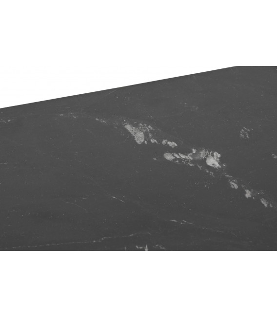 Mesa de centro rectangular 1 cajón ,madera acacia mármol negro