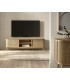 Mueble de TV madera de roble natural ratán natural.