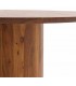 Mesa de comedor redonda realizada en madera de acacia natural