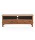 Mueble de TV con 2 cajones realizada en madera de acacia natural