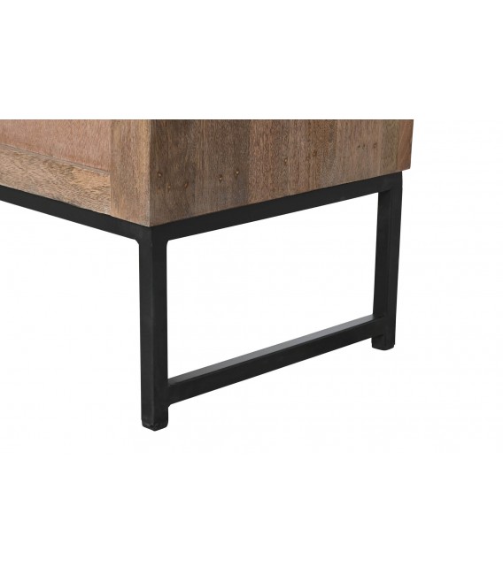 Armario alacena de estilo étnico realizado en madera de mango