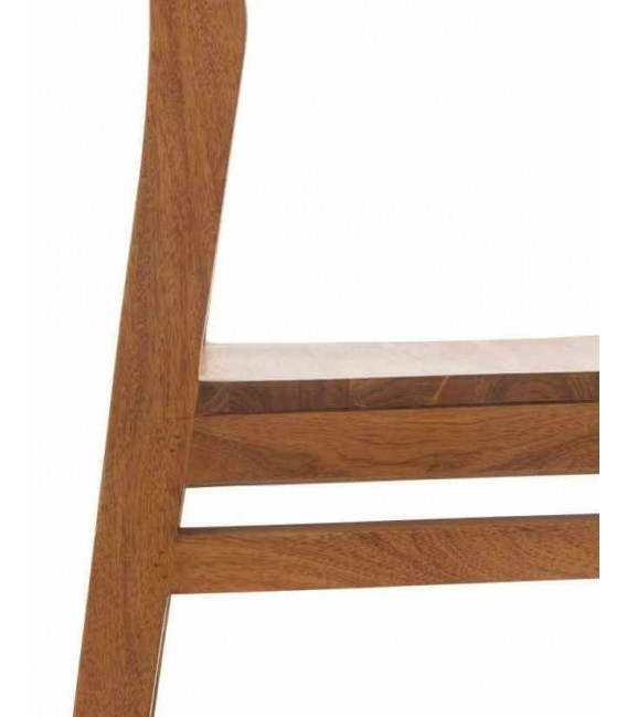 Silla realizada en madera de acacia natural estilo contemporáneo