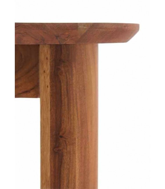 Mesa de comedor rectangular realizada en madera de acacia natural.