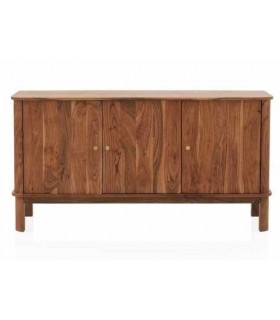 Aparador con 3 puertas realizado en madera de acacia natural