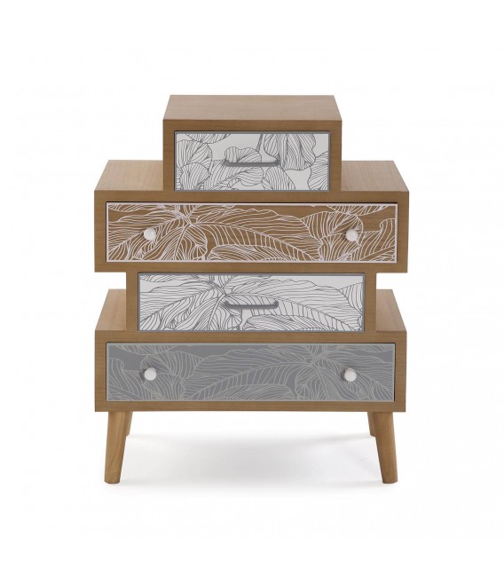 Cómoda pequeña o mesita de noche grande diseño irregular mdmhogar