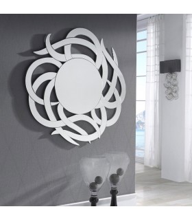 Espejo de pared grande de forma irregular compuesto de varios espejos mdmhogar