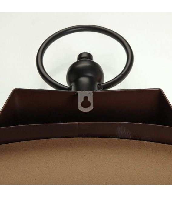 Reloj de pared grande metal negro mdmhogar