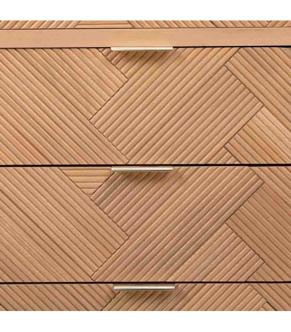 Cómoda madera de paulonia natural mdmhogar