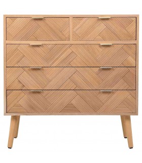 Cómoda madera de paulonia natural mdmhogar